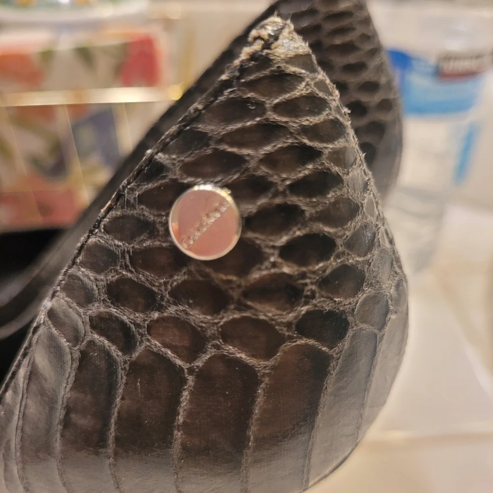 Calvin Klein Leather Platform Heels 7 - Picture 4 of 7